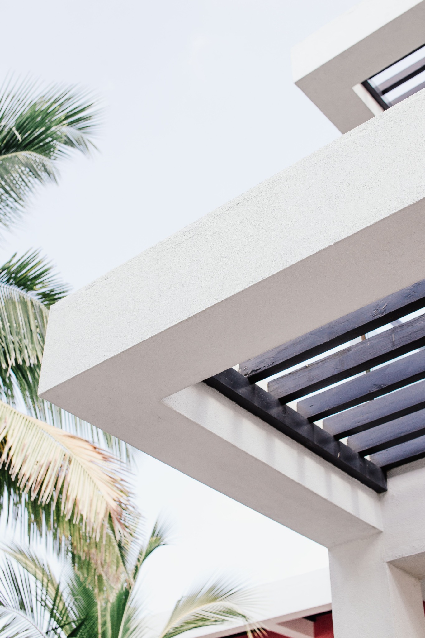 Detalle de arquitectura residencial contemporánea